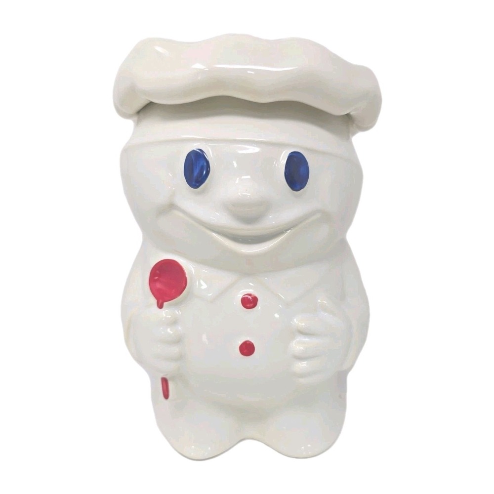 Vintage McCoy Bobby the Baker Cookie Jar 1970s‎ Ceramic Pottery Doughboy 183 U14
